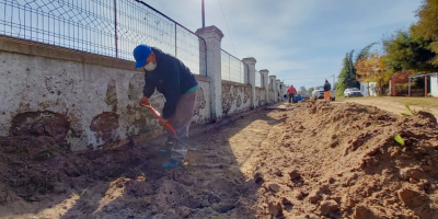 Obras en el cementerio local